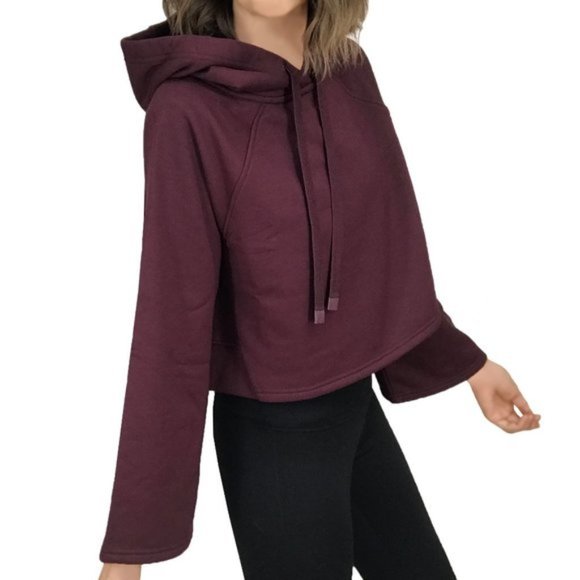 Athleta Steady State Crop Sweatshirt Hoodie , sz M - Picture 3 of 11